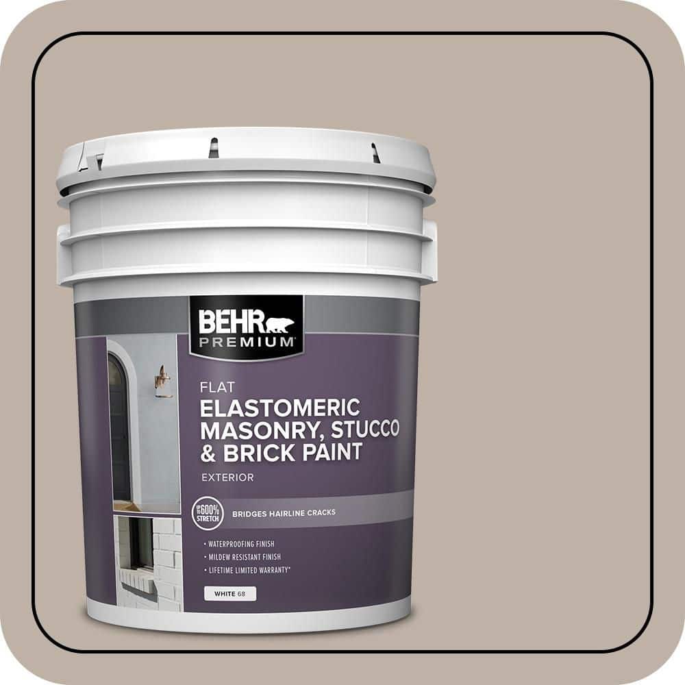 BEHR PREMIUM 5 gal. #N220-3 Smokestack Elastomeric Masonry, Stucco and Brick Exterior Paint (1)