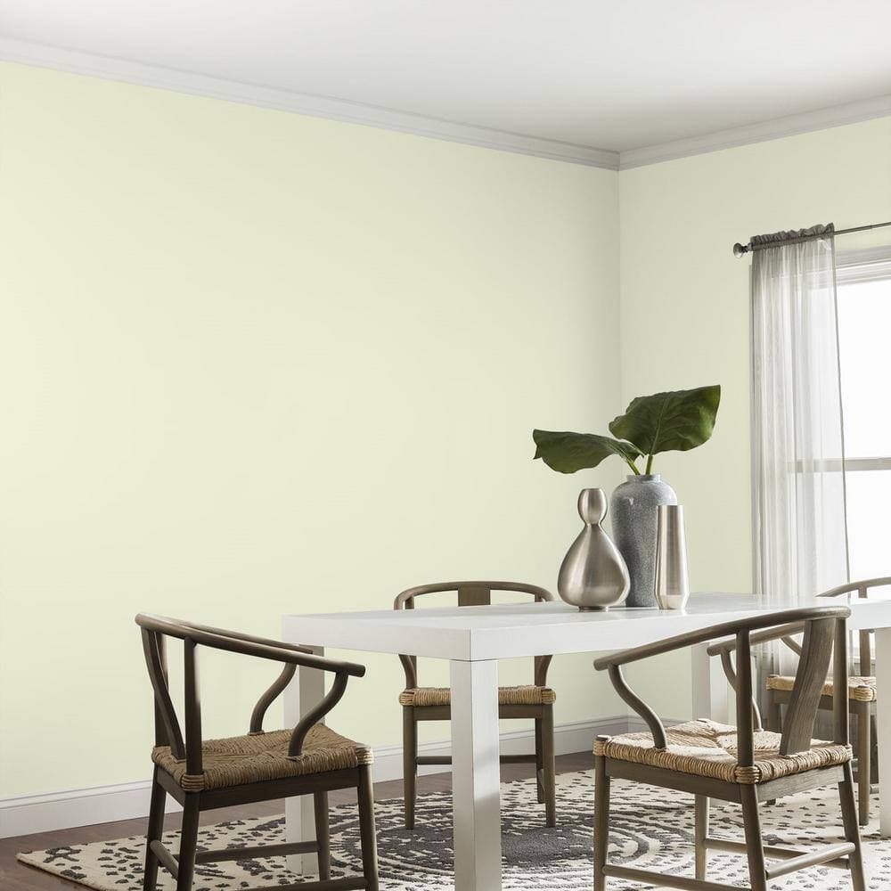 Glidden Premium 1 gal. PPG1116-1 Just Perfect Satin Interior Latex Paint (4)
