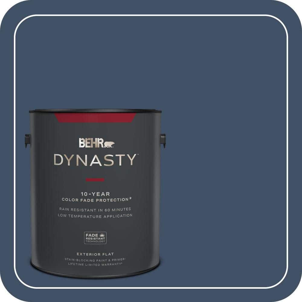 BEHR DYNASTY 1 gal. #580F-7 December Eve Flat Exterior Stain-Blocking Paint & Primer