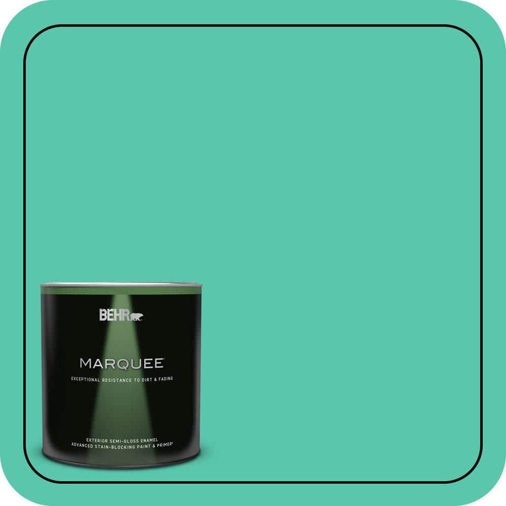 BEHR MARQUEE 1 qt. #P430-4 Kauai Semi-Gloss Enamel Exterior Paint & Primer (1)