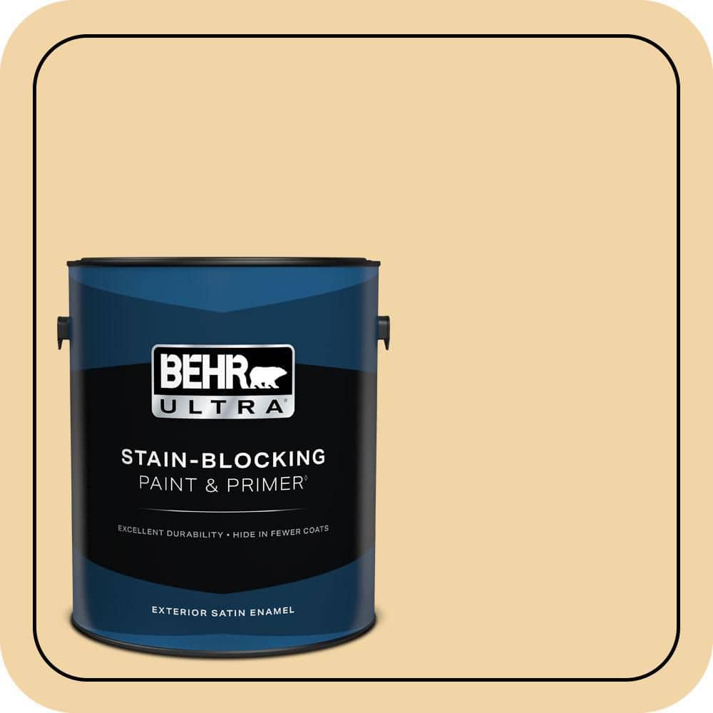 BEHR ULTRA 1 gal. #PMD-93 Garbanzo Bean Satin Enamel Exterior Paint & Primer