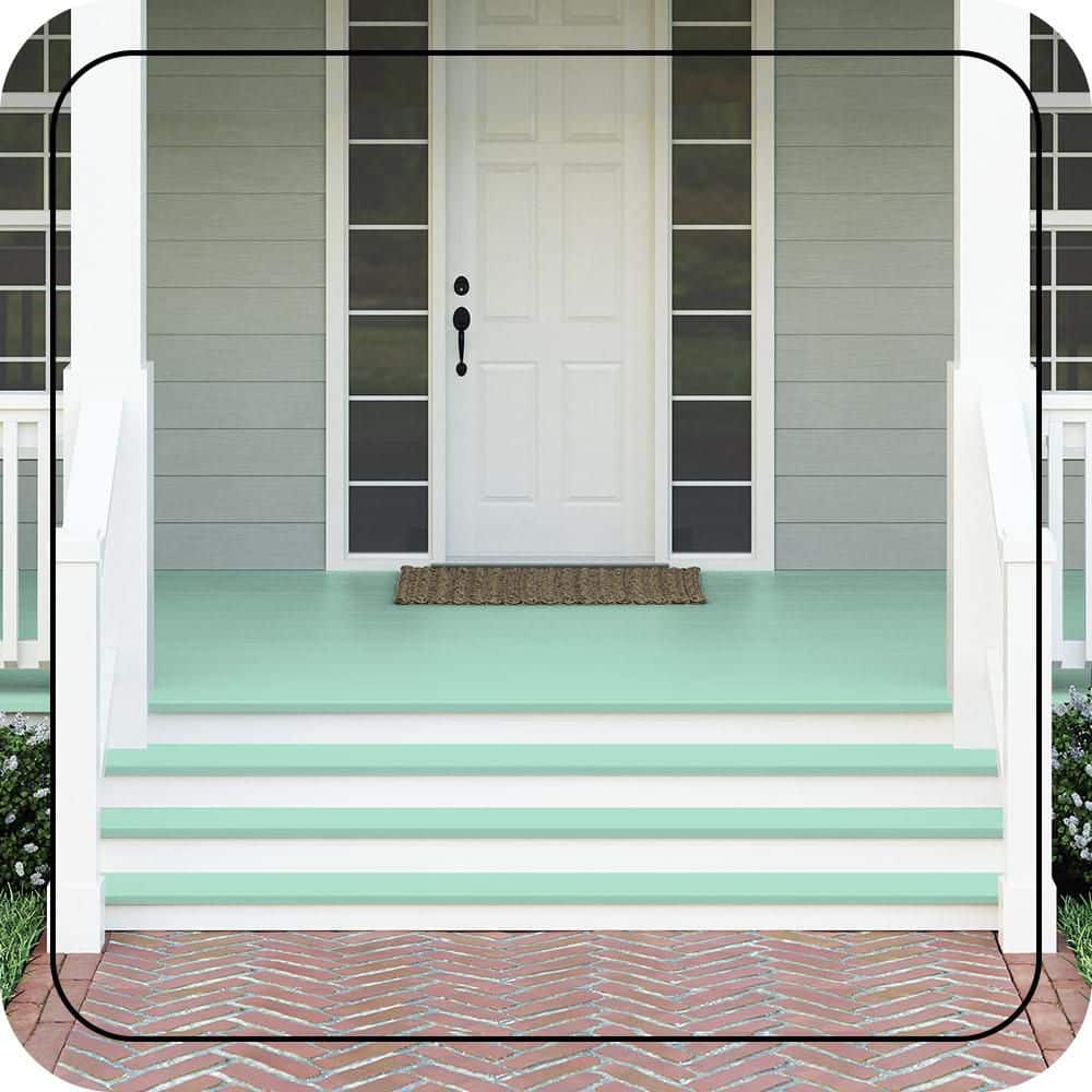 BEHR PREMIUM #P420-2 Textured Low-Lustre Enamel Interior/Exterior Porch and Patio Anti-Slip Floor Paint (2)