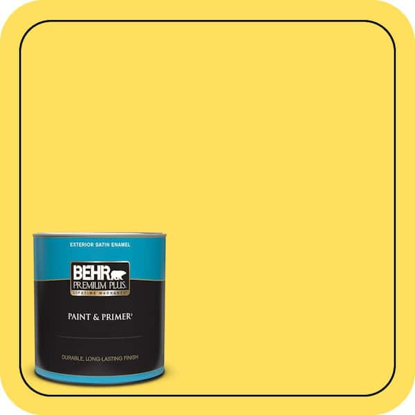 BEHR PREMIUM PLUS #380B-5 Neon Light Flat Low Odor & Primer (4)
