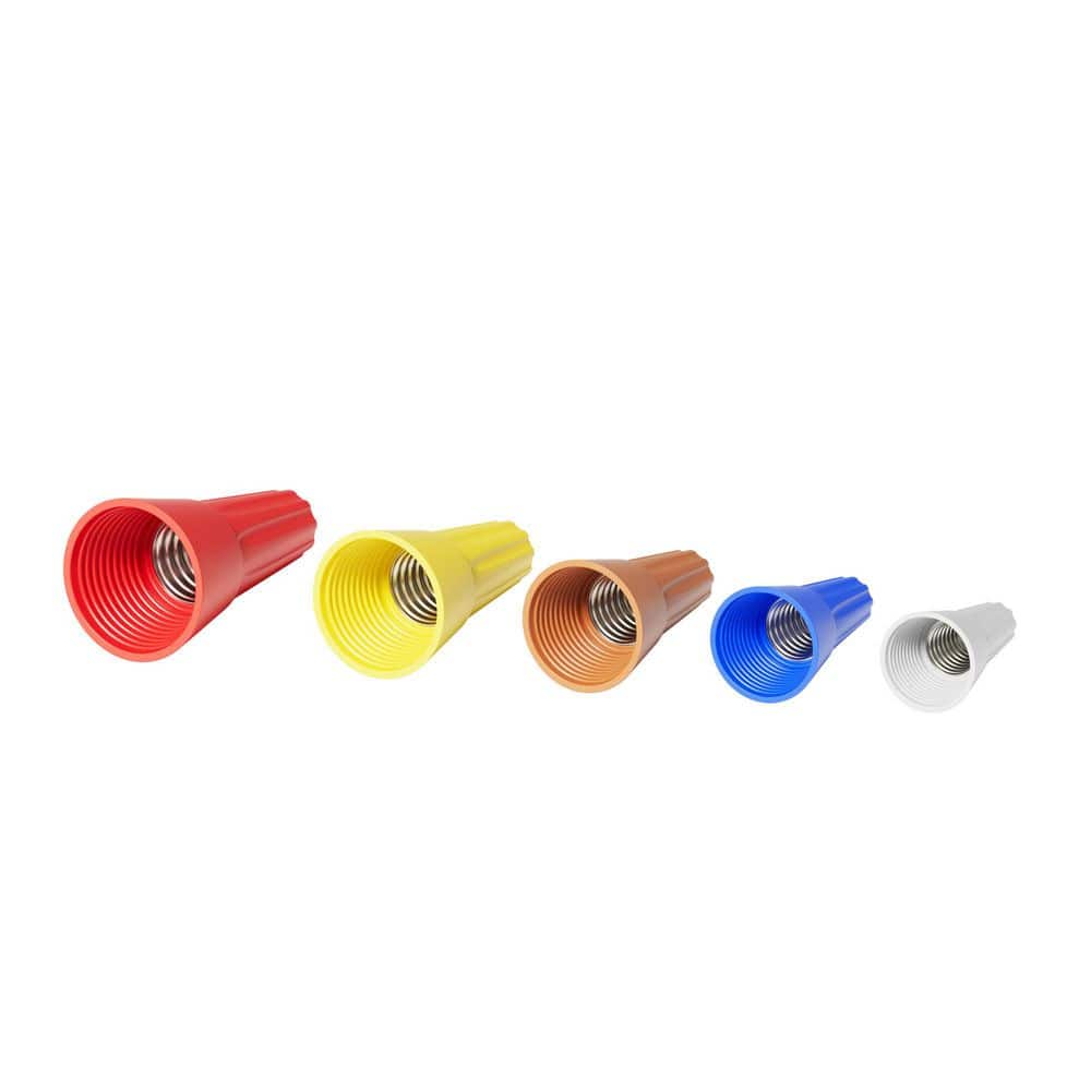 Syston Cable Technology 250-Pack Color-Coded Wire Connector Nuts, 22-10 AWG Insulated Twist-On Electrical Splices for Secure Wiring (1)