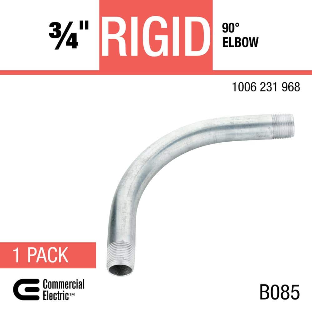 Commercial Electric 3/4 in. Rigid Metal Conduit (RMC) 90-Degree Elbow (3)