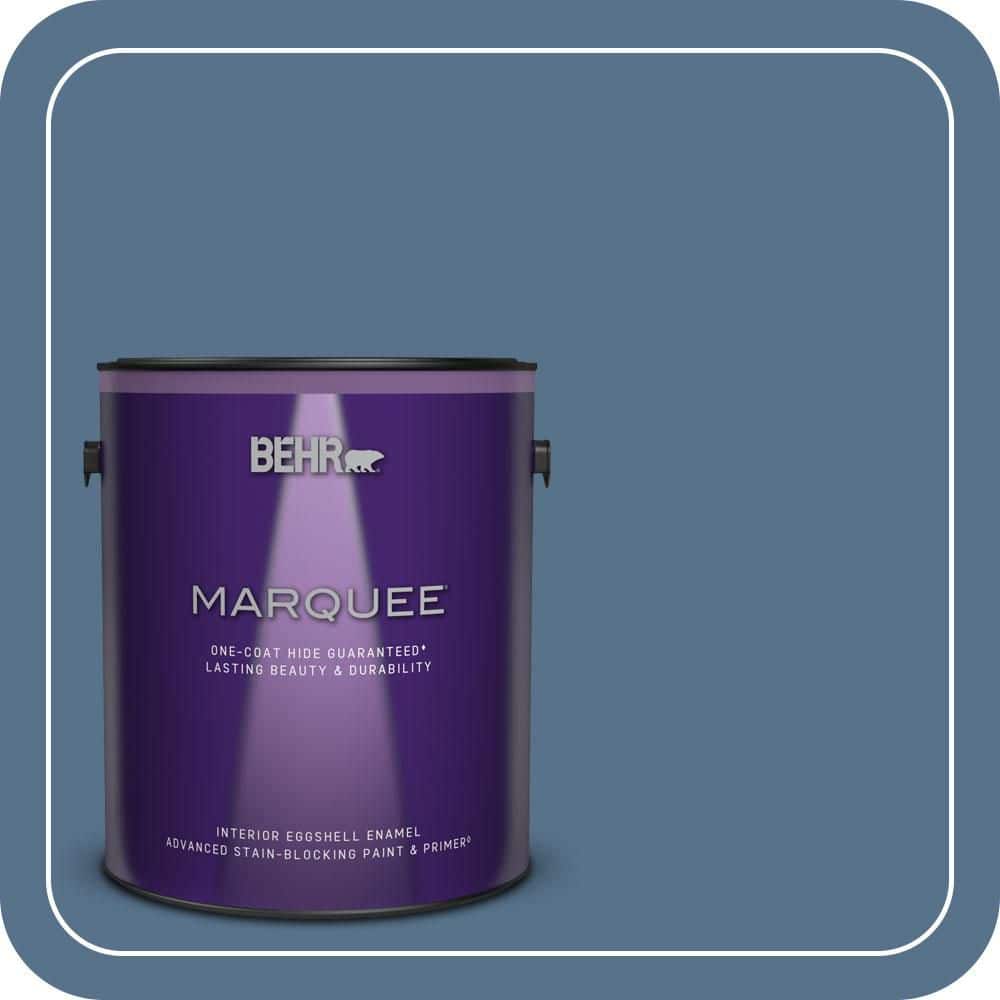 BEHR MARQUEE 1 gal. #PPU14-01 Arrowhead Lake One-Coat Hide Eggshell Enamel Interior Paint & Primer