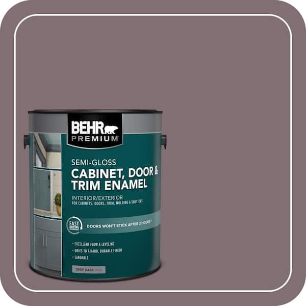 BEHR PREMIUM 1 gal. #N110-5 Royal Raisin Semi-Gloss Enamel Interior/Exterior Cabinet, Door & Trim Paint (2)