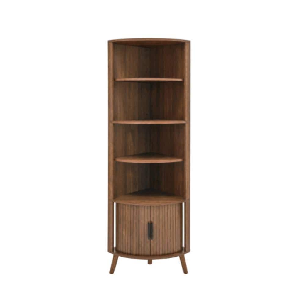 Unbranded 16.73 in. W x 16.73 in. D x 66.73 in. H Bathroom Brown Linen Cabinet (1)