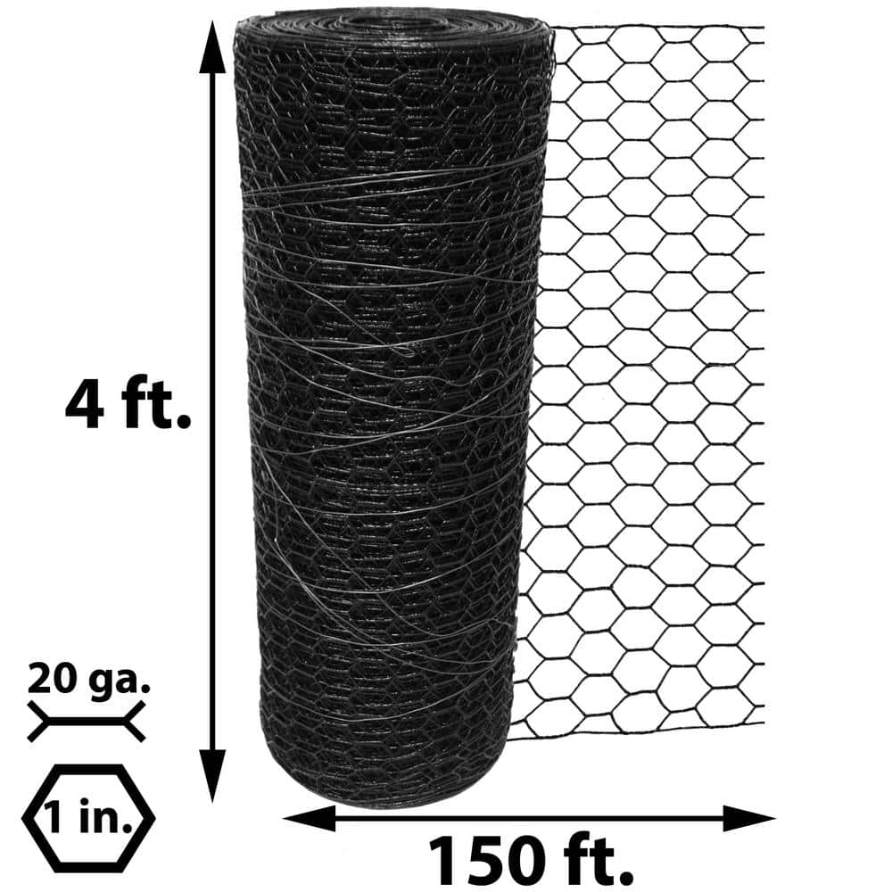 Acorn Hardware 1 in. x 4 ft. x 150 ft. Vinyl Coated Poultry Netting (3)