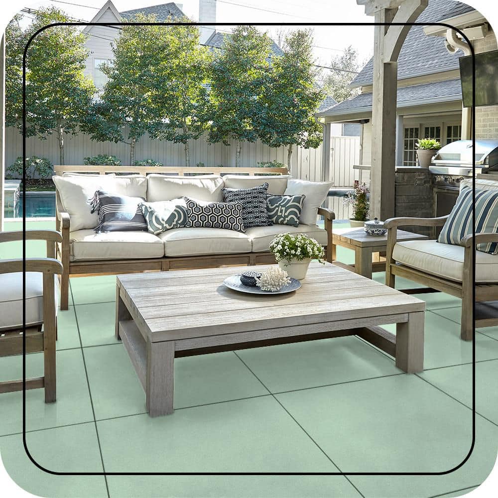 BEHR PREMIUM #P390-1 Textured Low-Lustre Enamel Interior/Exterior Porch and Patio Anti-Slip Floor Paint (3)