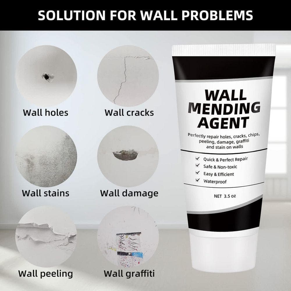 Angel Sar Drywall Repair Putty, Spackle Wall Repair Kit, Solution to Fill The Holes and Cracks for Filling Holes Quickly (2-Pack) (3)