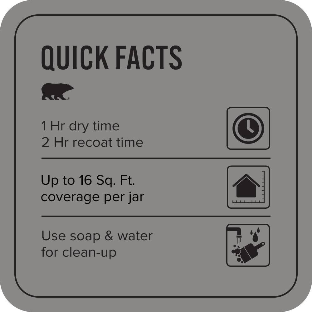 BEHR PREMIUM PLUS 8 oz. #PPU26-04 Falcon Gray Flat Interior/Exterior Paint & Primer Color Sample (4)