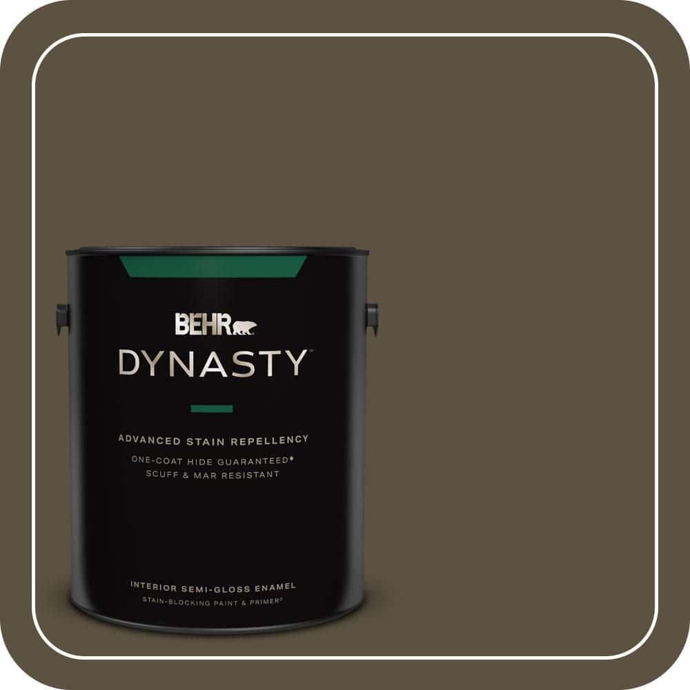 BEHR DYNASTY 1 gal. #S-H-730 Eagle Rock Semi-Gloss Enamel Interior Stain-Blocking Paint & Primer