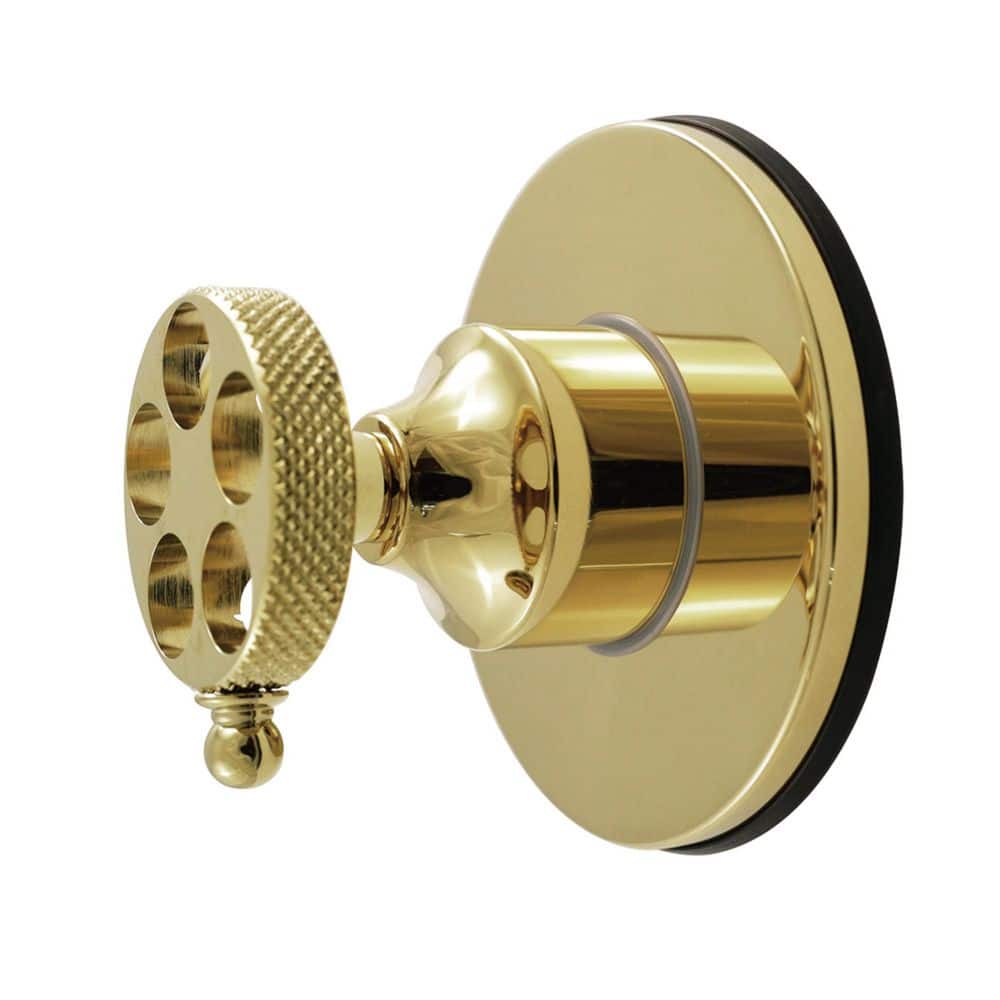 Kingston Brass Webb 3/4 in. Single-Handle 1-Hole Wall Mount 6-Way Diverter Valve with Trim Kit in Polished Brass (1)