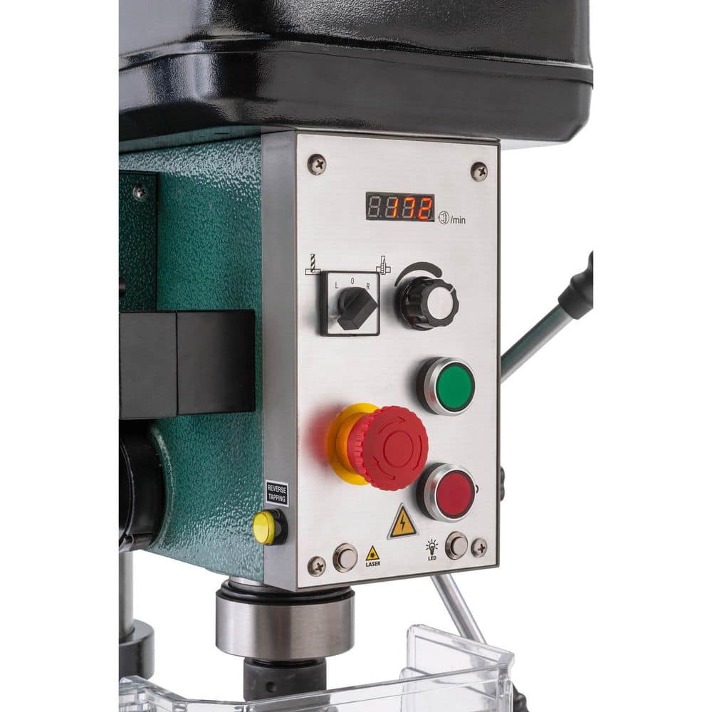 Grizzly Industrial 20 in. Floor Variable-Speed Tapping Drill Press with 5/8 in. JT3 (3)