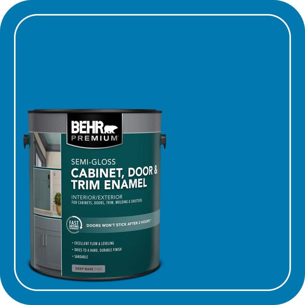 BEHR PREMIUM 1 gal. #S-G-540 Song Bird Semi-Gloss Enamel Interior/Exterior Cabinet, Door & Trim Paint