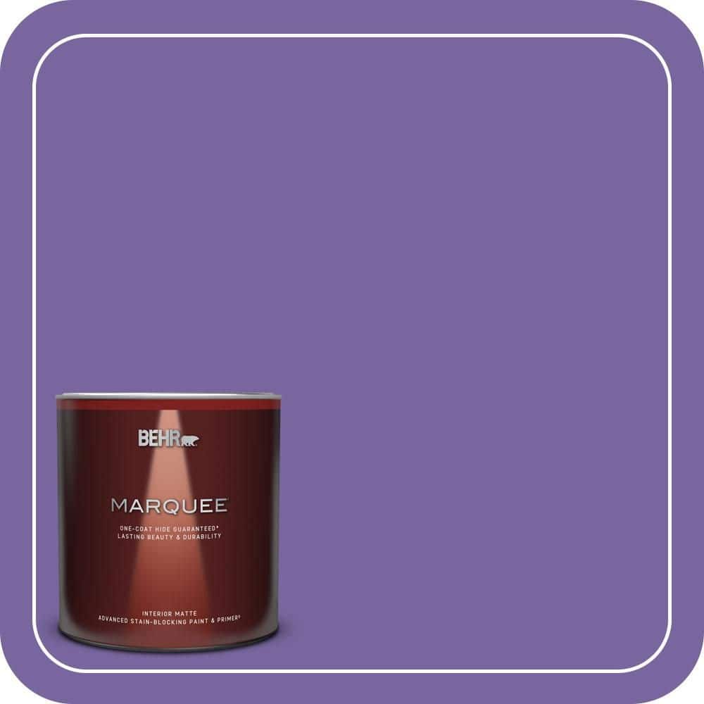 BEHR MARQUEE 1 qt. #PPU16-03 Purple Paradise Matte Interior Paint & Primer
