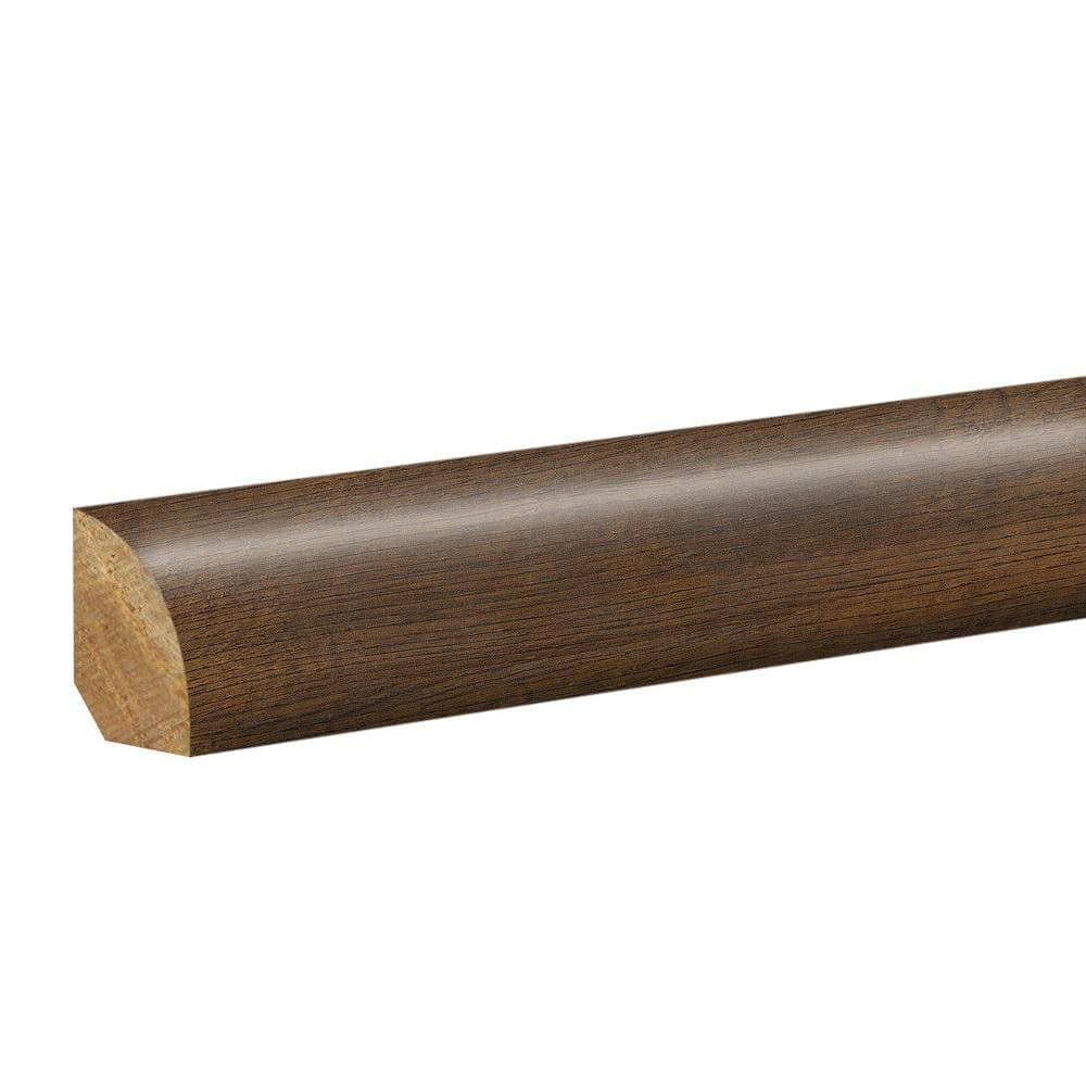 PERFORMANCE ACCESSORIES Java Scraped 0.62 in. T x 0.75 in. W x 94.5 in. L Textured Wood Look Laminate Moulding/Trim Quarter Round Molding (2)