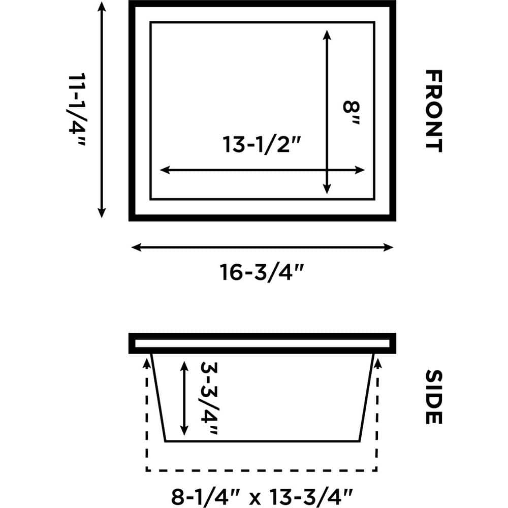EZ Niche 8 in. x 14 in. x 4 in. Small Rectangular Niche (3)