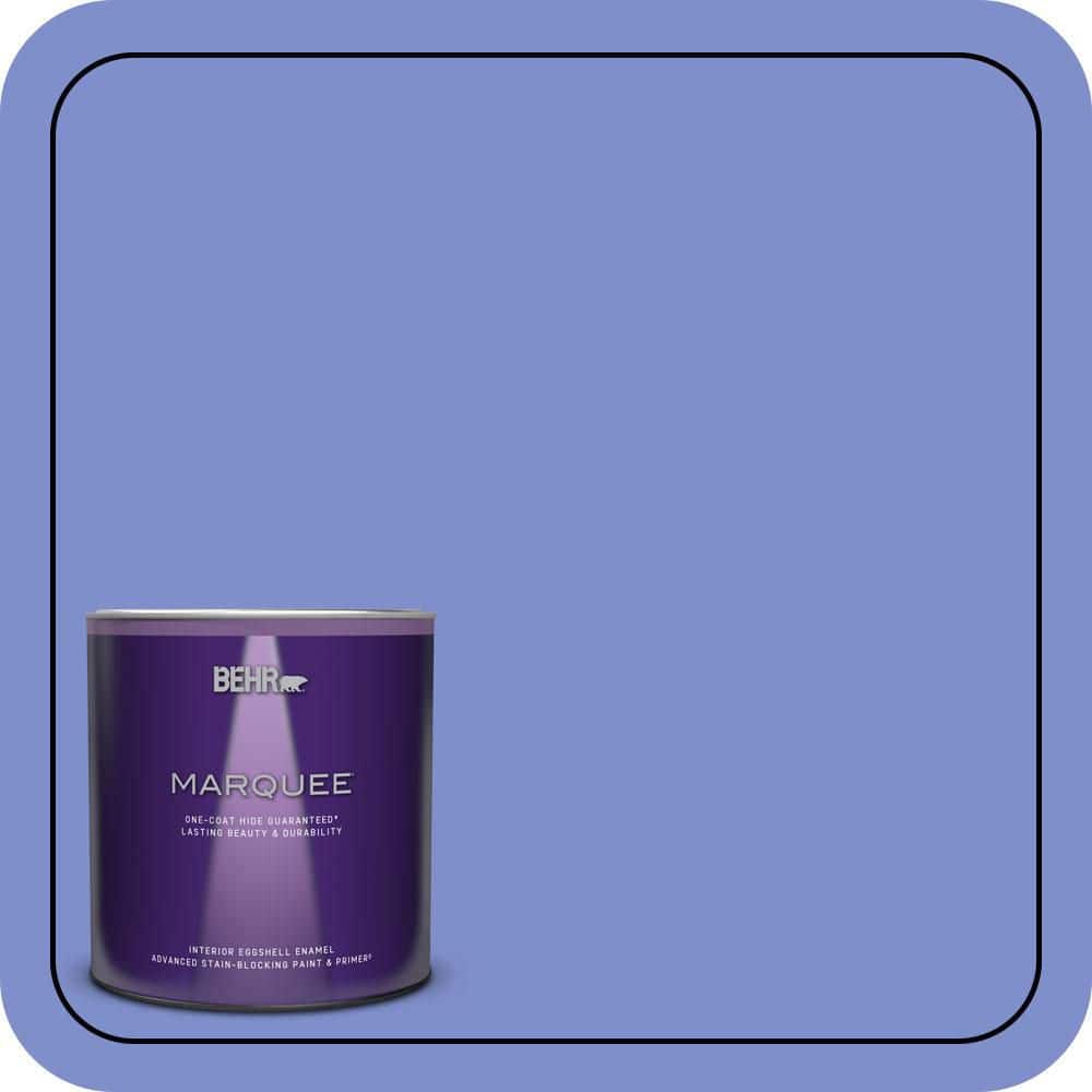 BEHR MARQUEE 1 qt. #P540-5 Pansy Garden Eggshell Enamel Interior Paint & Primer