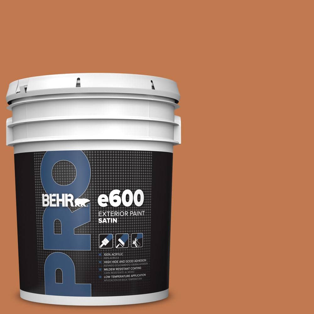 BEHR PRO 5 gal. #240D-6 Chivalry Copper Satin Exterior Paint