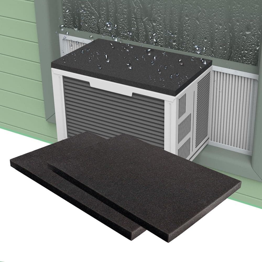 Numhew High Density Foam Strong Magnetic Backing Noise Isolating Window AC Drip Cushion, AC Cover, Cuttable Flexible Design (1)