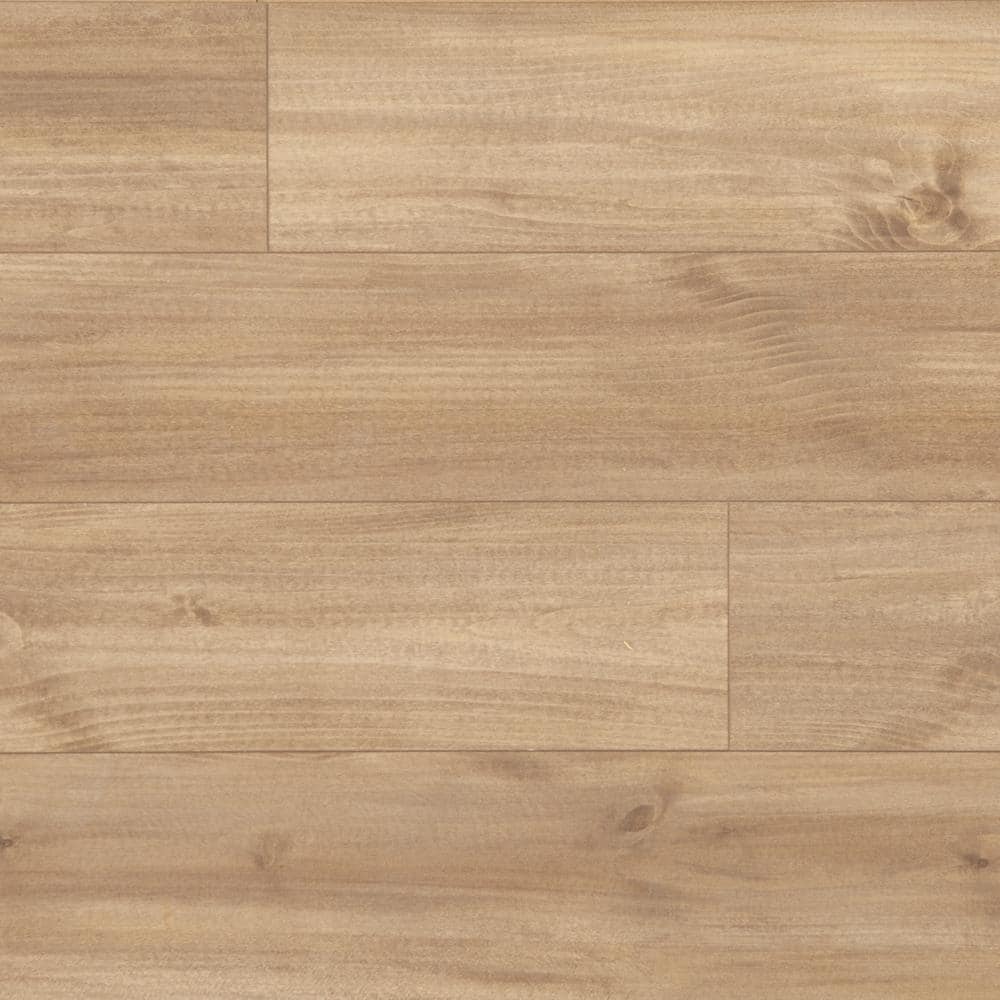 TrafficMaster Hawks Edge Maple 8 mm T x 7.5 in. W Water Resistant Laminate Wood Flooring (23.7 sqft/case)