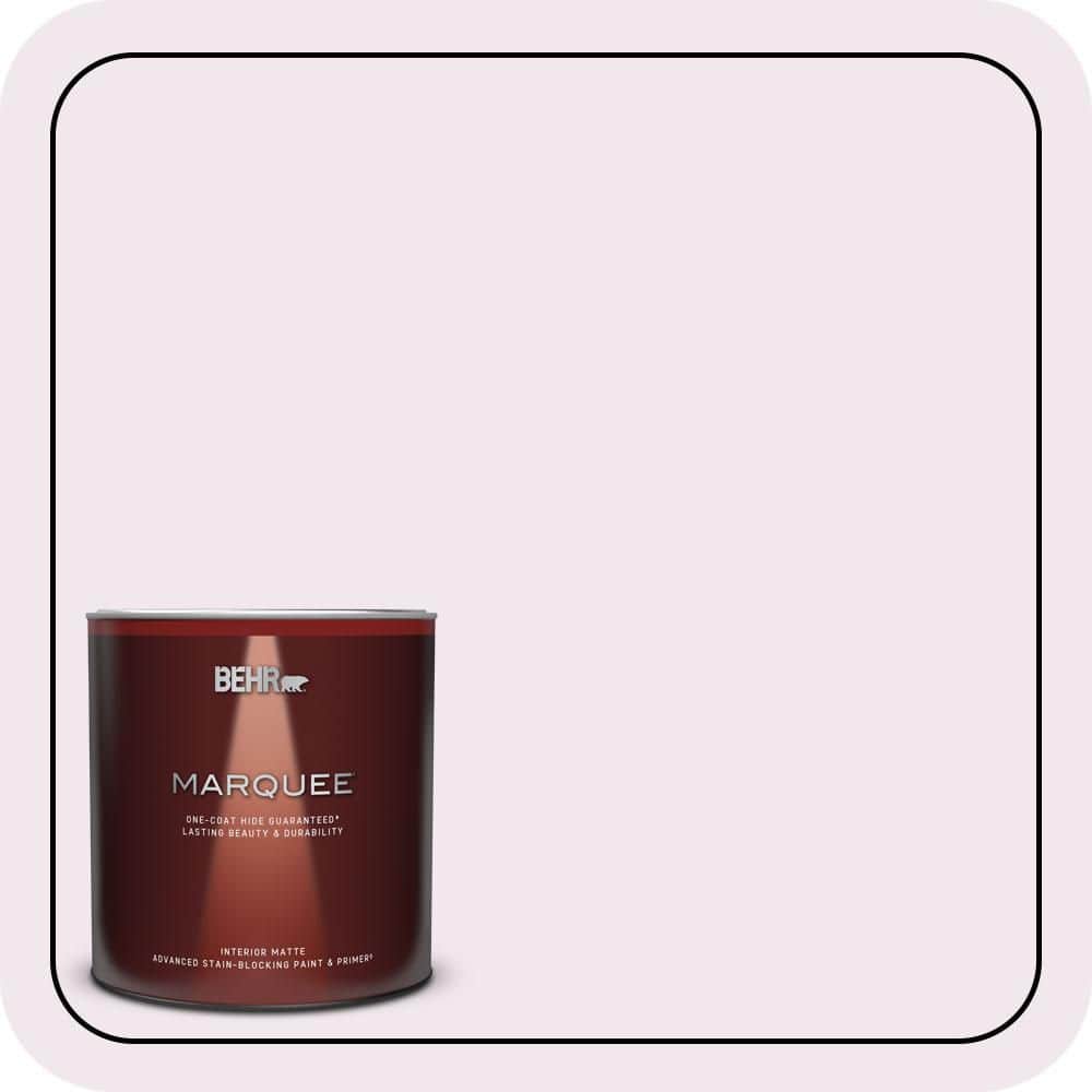 BEHR MARQUEE 1 qt. #650A-1 Rose Fantasy Matte Interior Paint & Primer