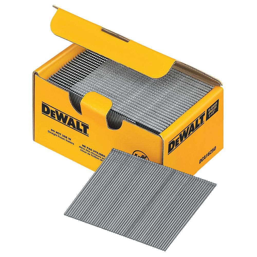 DEWALT 2-1/2 in. 16-Gauge Angled Finish Nails (2500 Pack) (3)