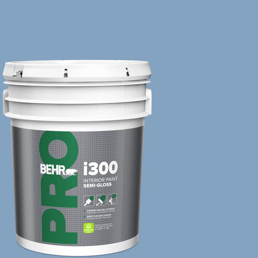 BEHR PRO 5 gal. #PPU14-07 Hawaiian Sky Semi-Gloss Interior Paint