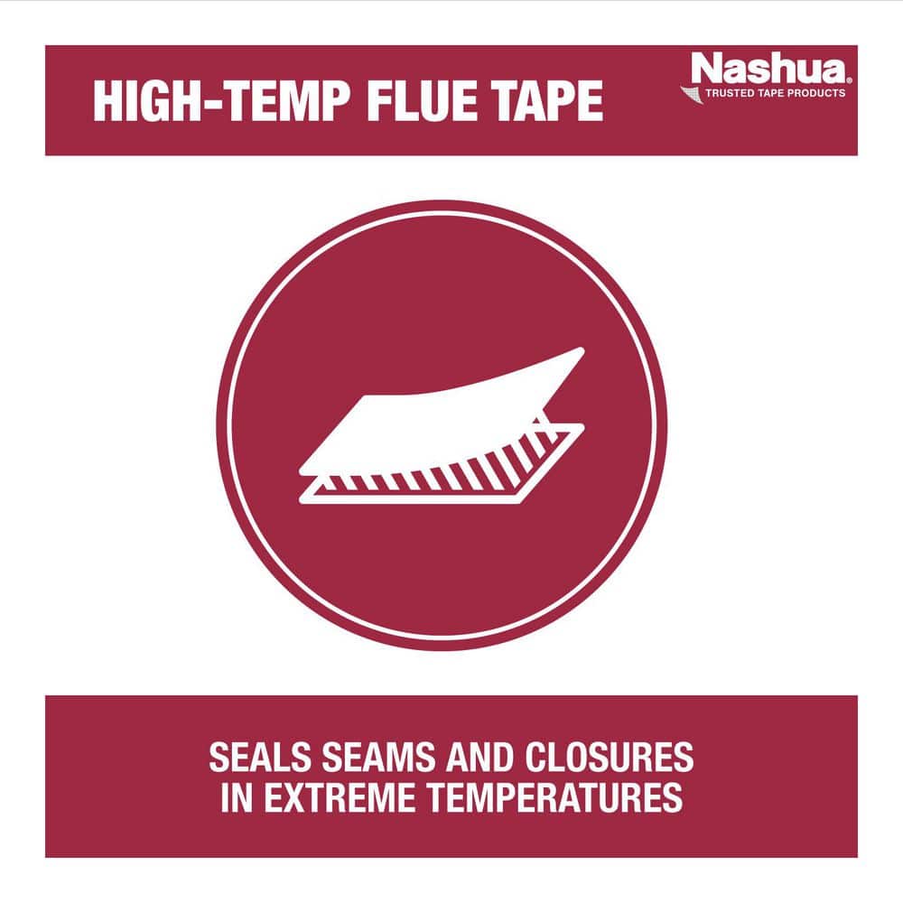 NASHUA 1.89 in. x 10 yd. High Temperature Flue and Metal Sealing Tape (2)