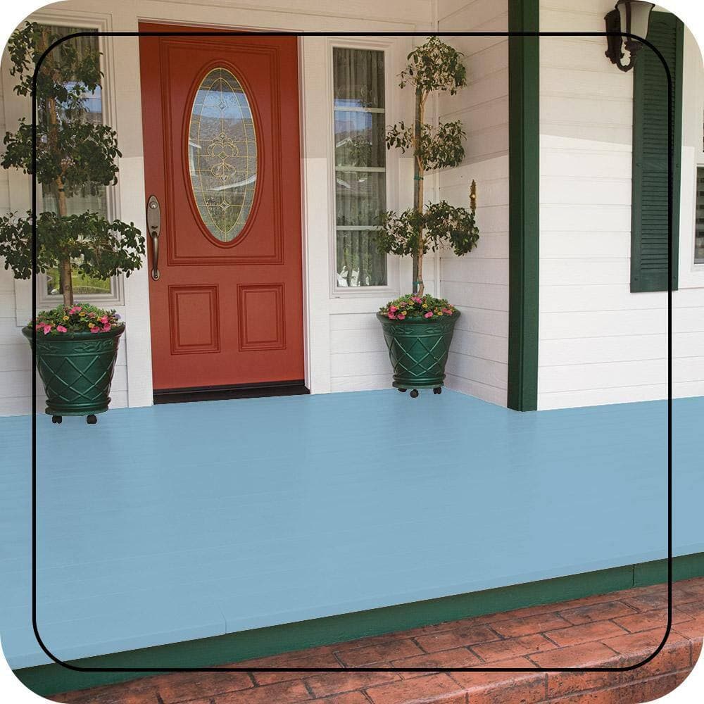 BEHR PREMIUM #P500-3 Low-Lustre Enamel Interior/Exterior Porch and Patio Floor Paint (2)