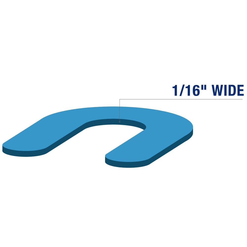 QEP 1/16 in. Horseshoe Shim Tile Spacers for Marble Granite and Stone Floor and Wall Installations (200-Pack) (4)