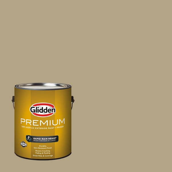 Glidden Premium 1 gal. Karma PPG1026-4 Semi-Gloss Exterior Latex Paint (2)