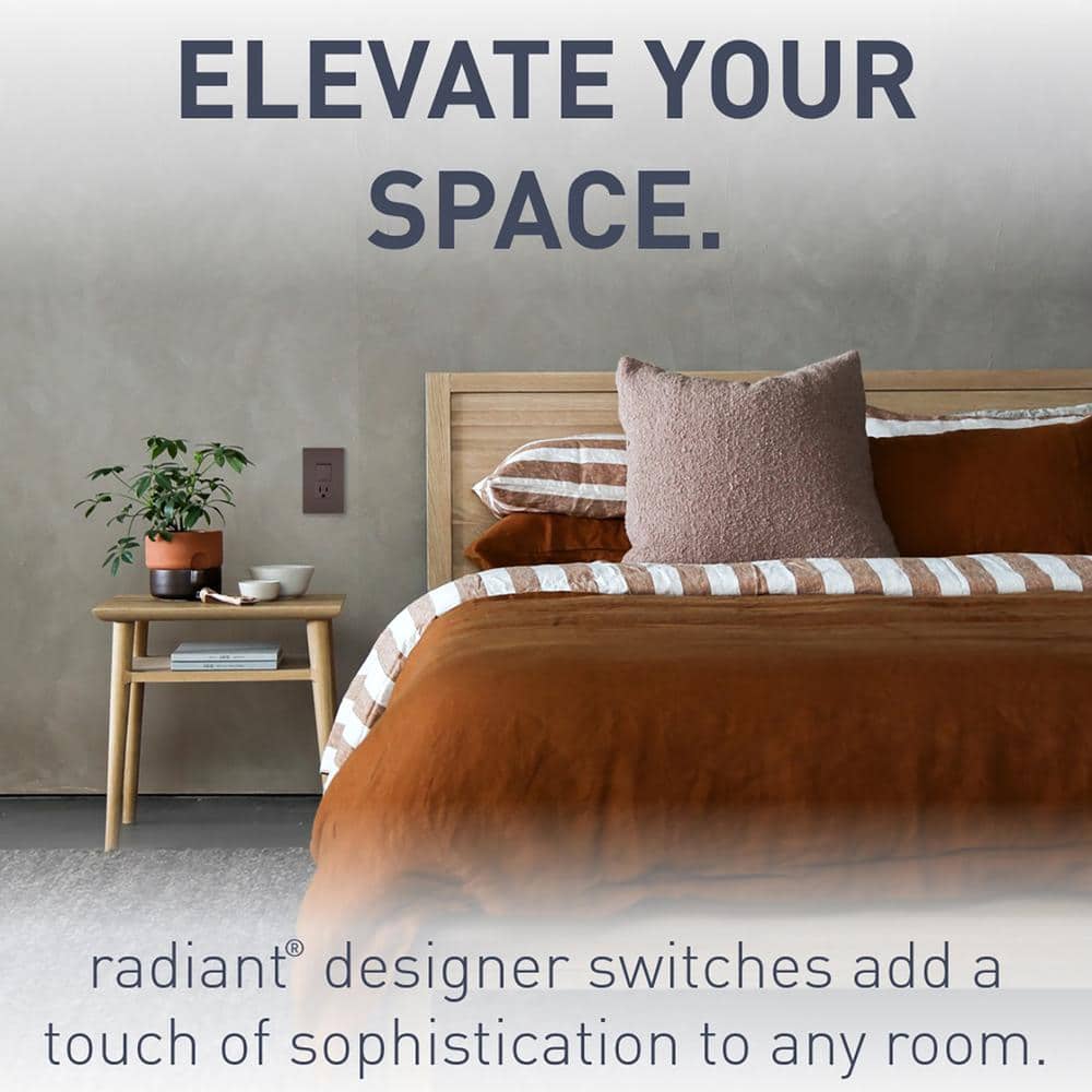 Legrand radiant Amp 120-Volt Single-Pole/3-Way Rocker Light Switch plus Tamper Resistant Outlet (3)