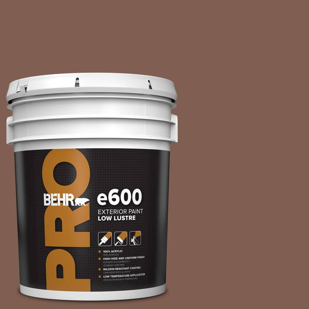 BEHR PRO 5 gal. #N160-6 Spanish Chestnut Low Luster Exterior Paint