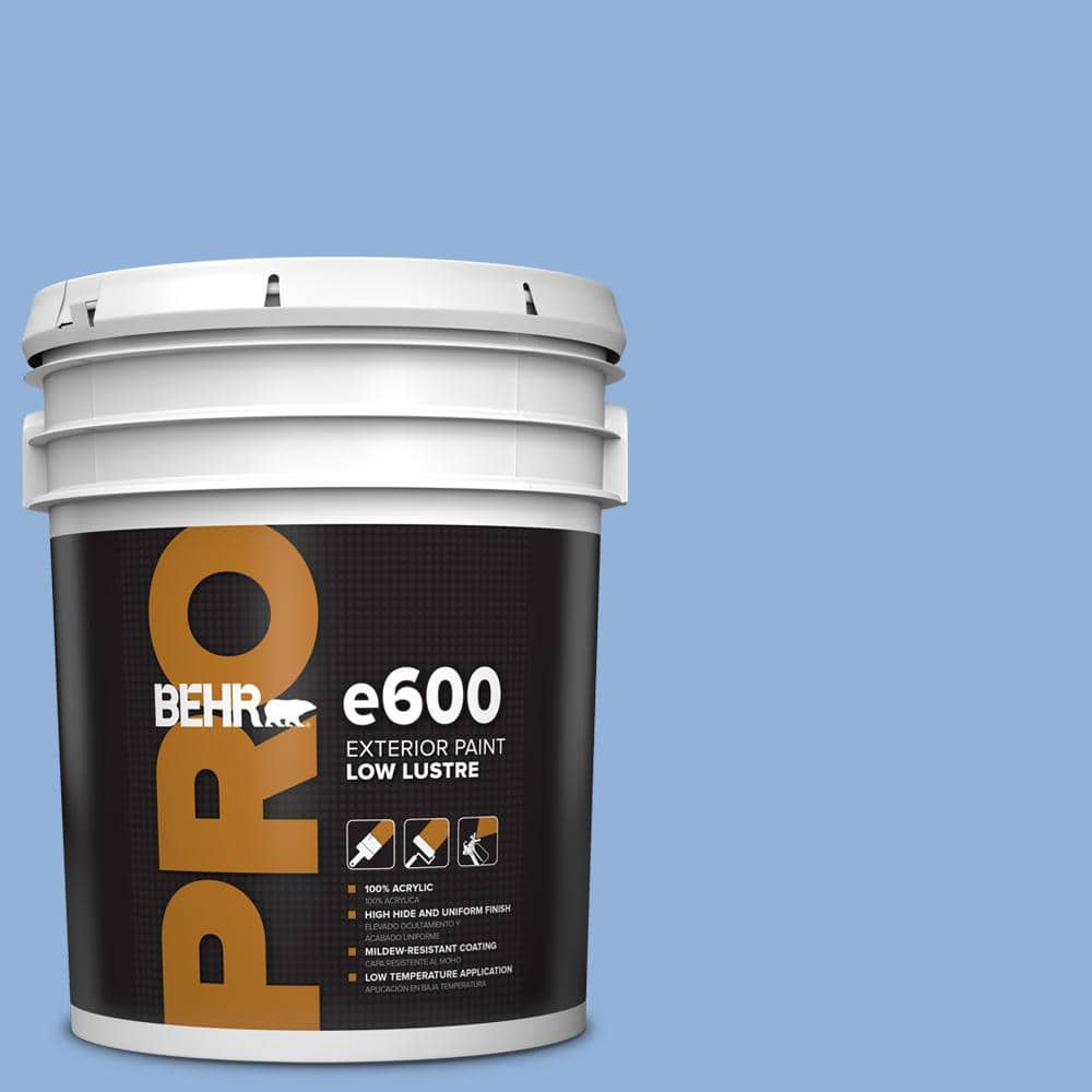 BEHR PRO 5 gal. #580B-5 Cornflower Blue Low Luster Exterior Paint