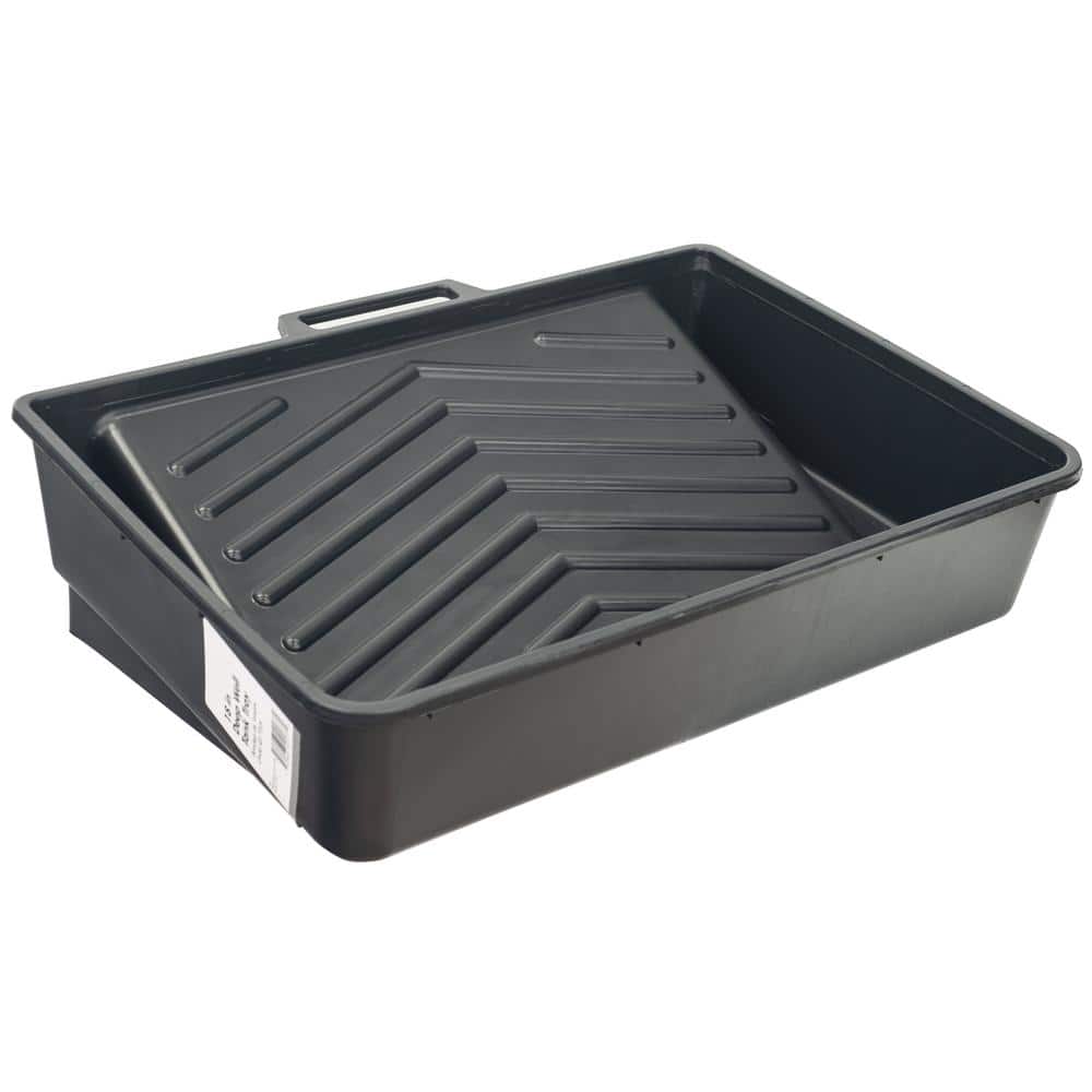 PRIVATE BRAND UNBRANDED 18 in. Plastic Deep-Well Tank Paint Roller Tray (3)
