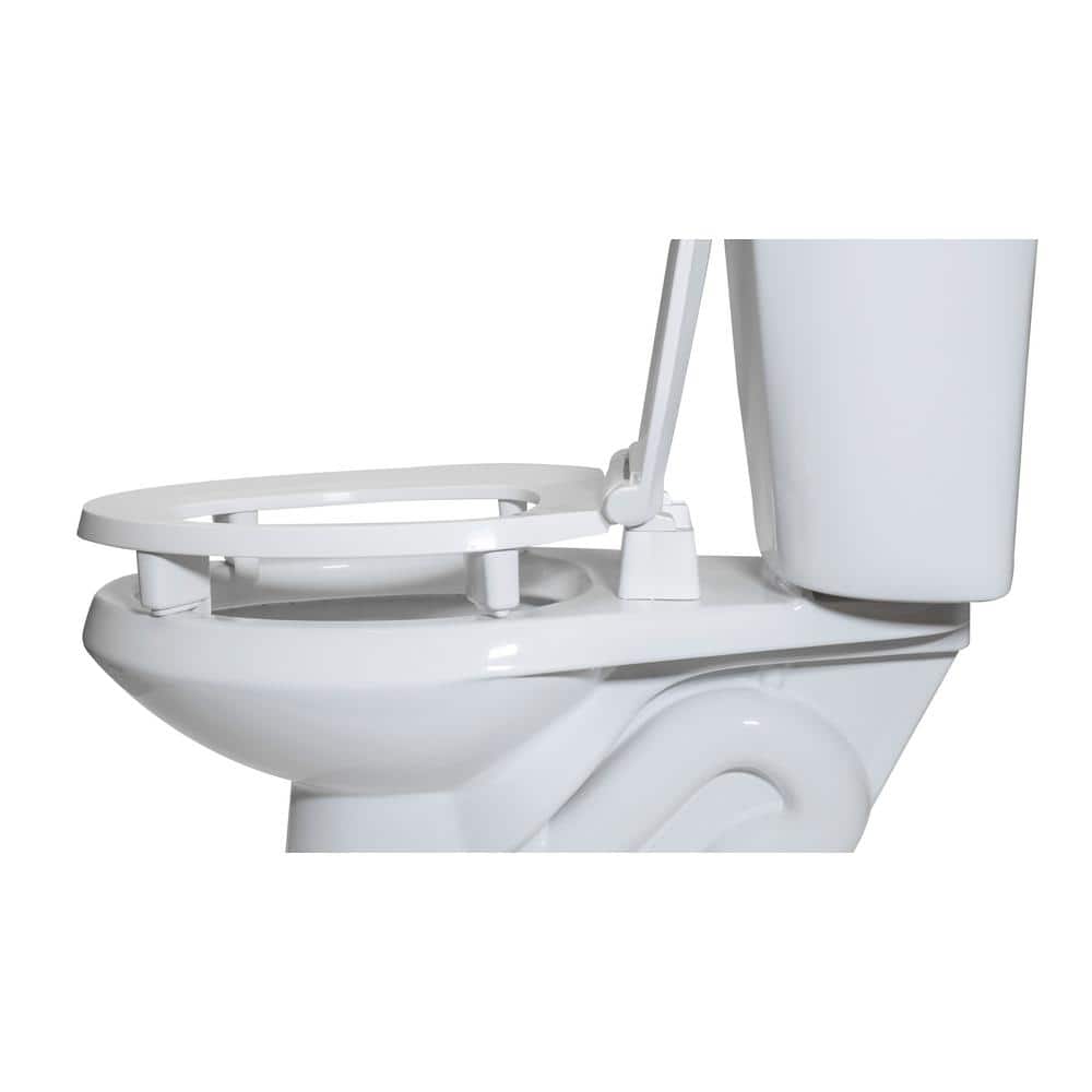 CENTOCO ADA Compliant 3 in. Raised Elongated with Cover Toilet Seat in White