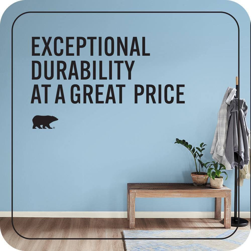 BEHR PREMIUM PLUS #PPU14-11 Gentle Sky Enamel EcoMix Plant-Based & Primer (4)