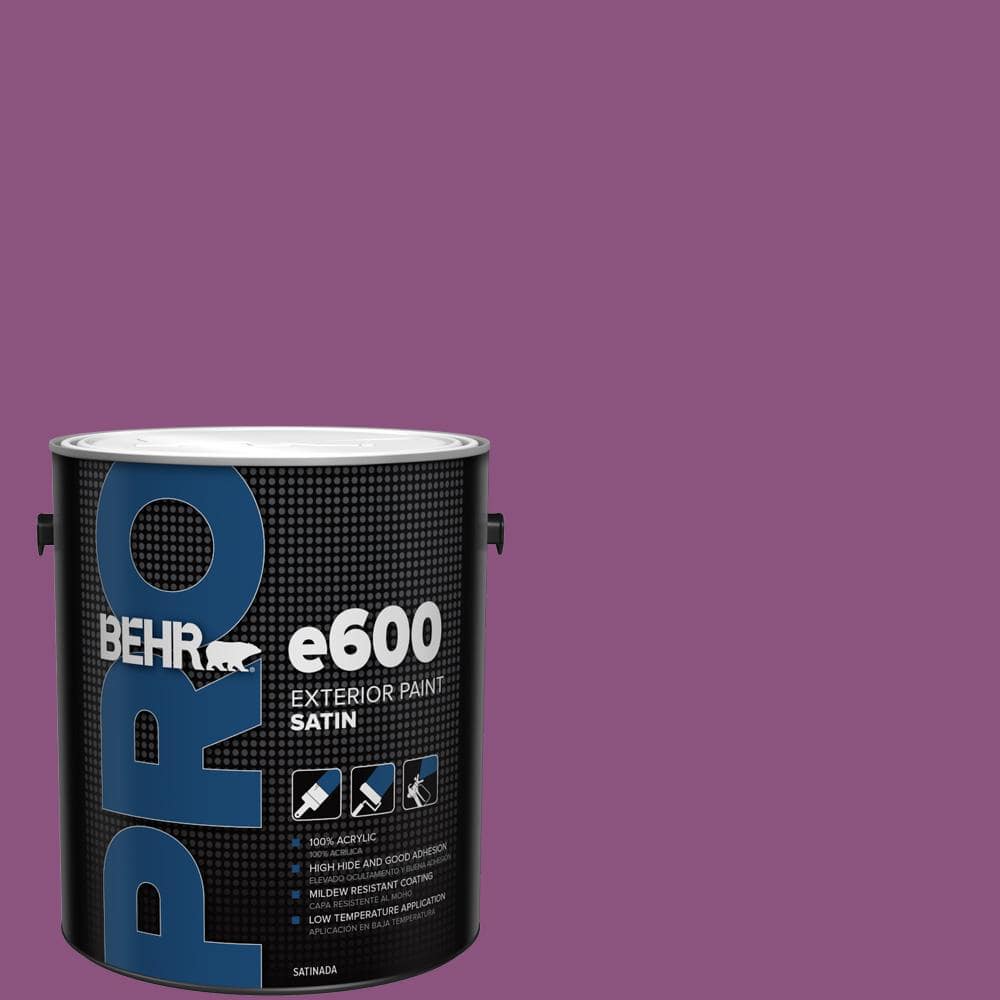 BEHR PRO 1 gal. #HDC-MD-07 Dynamic Magenta Satin Exterior Paint (1)
