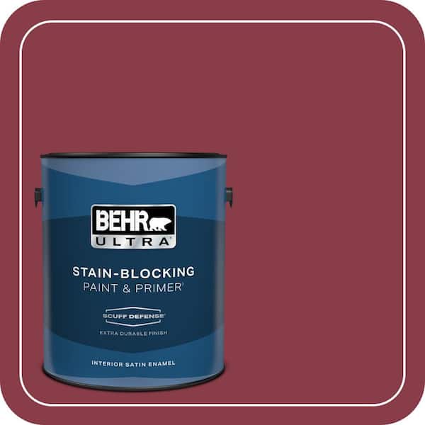 BEHR PREMIUM PLUS #130D-7 Cranapple Enamel Low Odor & Primer (2)