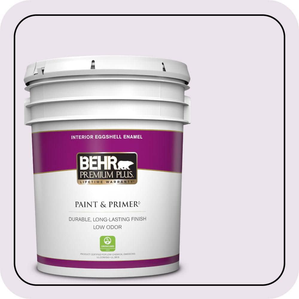 BEHR PREMIUM PLUS 5 gal. #660A-1 Muted Melody Eggshell Enamel Low Odor Interior Paint & Primer