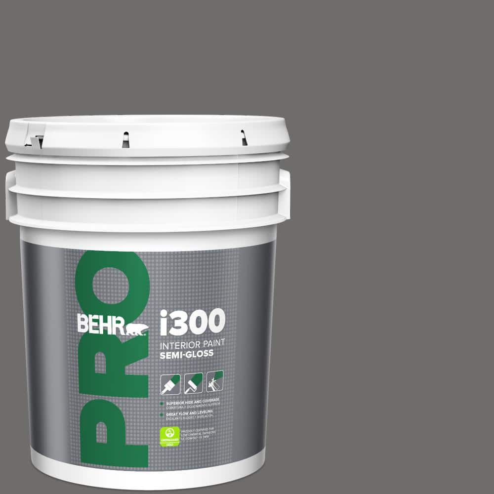 BEHR PRO 5 gal. #780F-6 Dark Granite Semi-Gloss Interior Paint