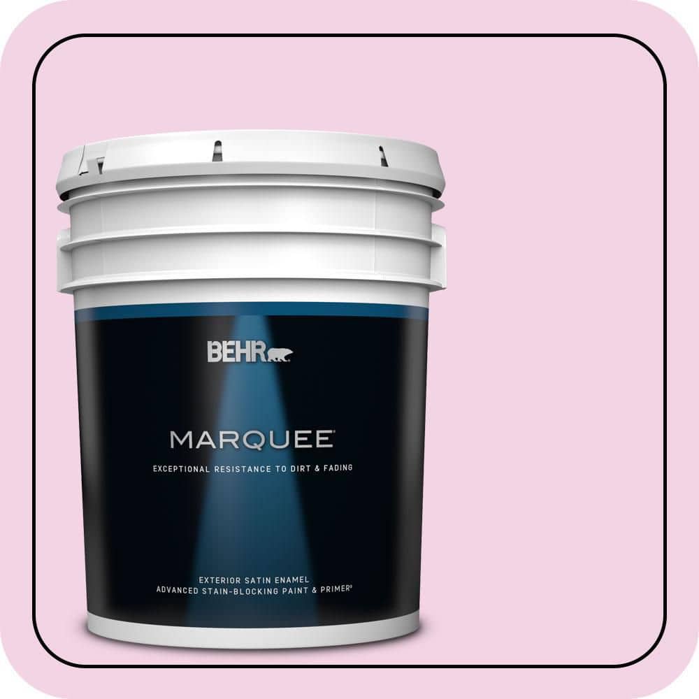 BEHR MARQUEE 5 gal. #690A-2 Hopeful Satin Enamel Exterior Paint & Primer