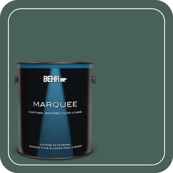 BEHR MARQUEE 1 gal. #T18-20 Equilibrium Satin Enamel Exterior Paint & Primer (2)