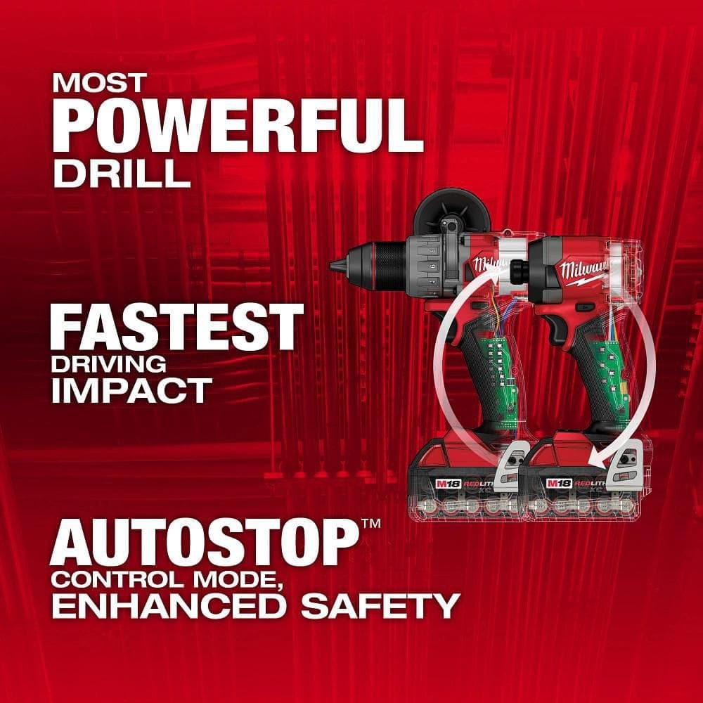 Milwaukee M18 FUEL 18V Lithium-Ion Brushless Cordless Combo Kit (5-Tool) with Two 5.0 Ah Batteries, 1 Charger 1 Tool Bag (4)
