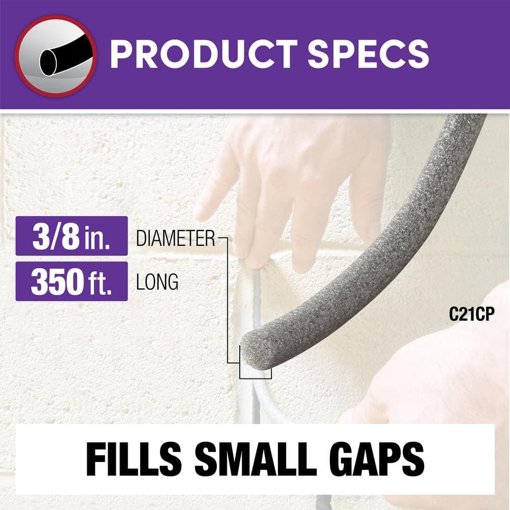 Frost King E/O 3/8 in. Dia x 350 ft. Contractor Pack Caulk Backer Rod (3)