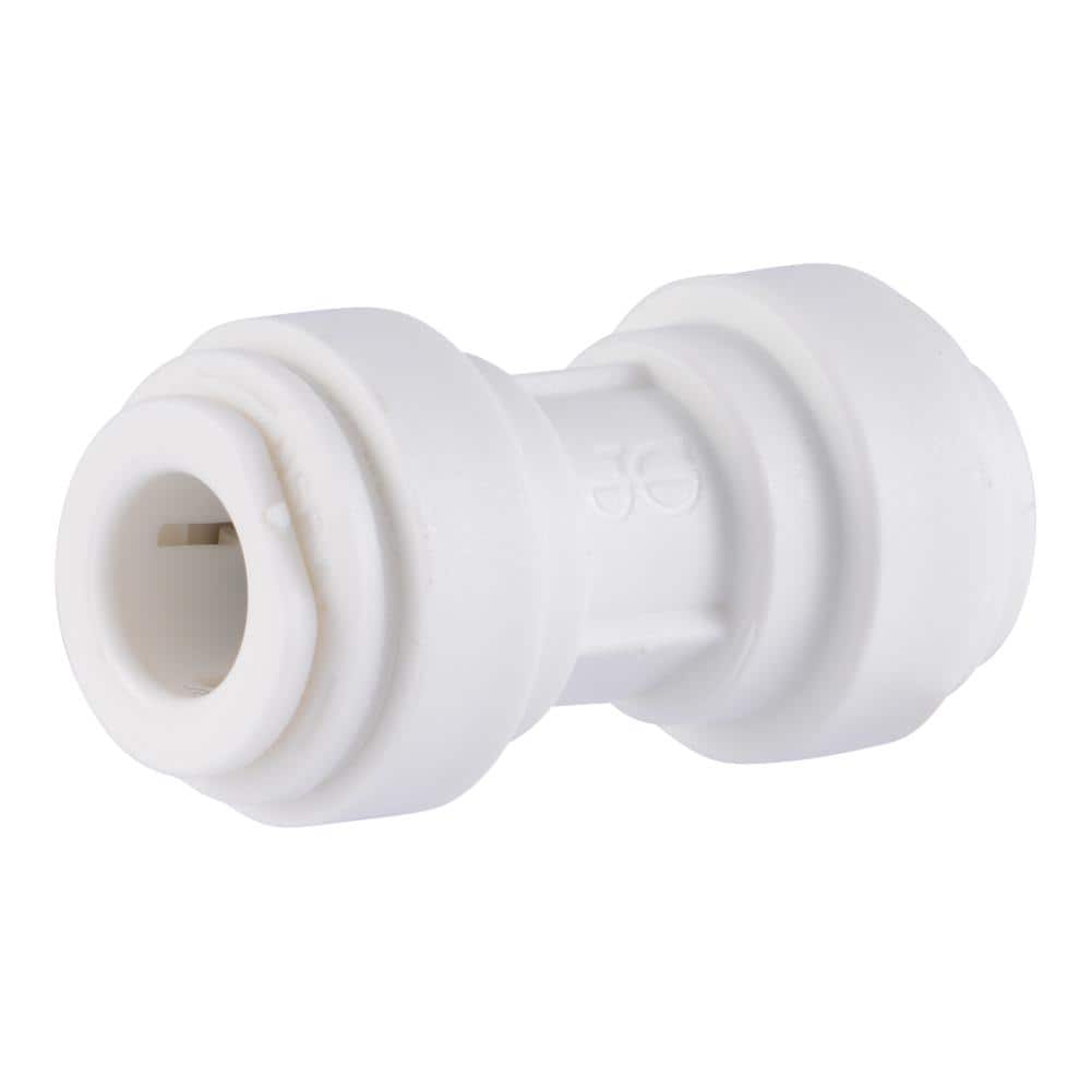John Guest 5/16 in. O.D. x 5/16 in. O.D. Push-to-Connect Polypropylene Coupling Fitting (2)