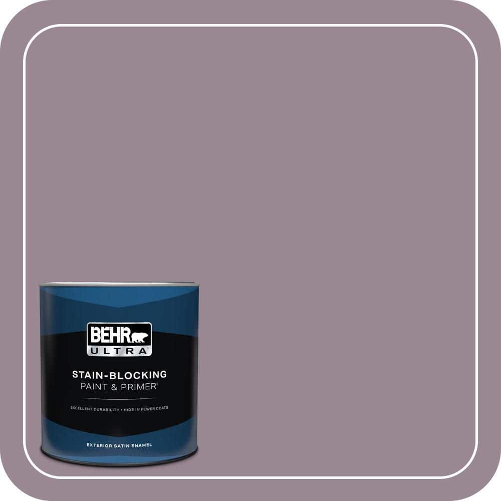 BEHR ULTRA 1 qt. #690F-5 Purple Mauve Satin Enamel Exterior Paint & Primer